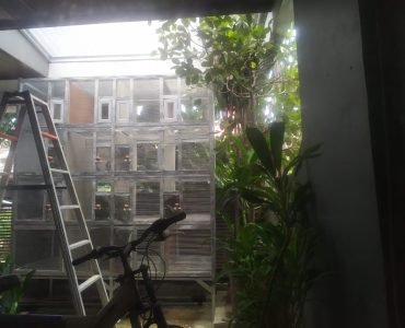 Pemasangan Kawat Loket PVC untuk Kandang Burung, Bogor