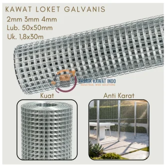 Kawat Loket Galvanis Kawat Loket Galvanized Kawat Loket Galvanis Hot Dip Kawat Loket Galvanis Elektro Kawat Anyam Galvanis Wire Mesh Galvanis Welded Wire Mesh Galvanis Galvanized Welded Wire Mesh Kawat Mesh Galvanis Jaring Kawat Galvanis Kawat Jaring Galvanis Kawat Las Galvanis Kata Kunci Pencarian Kawat Pagar Galvanis Kawat Kandang Galvanis Mesh Pagar Galvanis Jaring Besi Galvanis Kawat Kotak Galvanis Kawat Anti Karat Kawat Baja Galvanis Galvanized Mesh Wire Fence Galvanis Berdasarkan Penggunaan Kawat Kandang Ayam Kawat Kandang Burung Kawat Kandang Kelinci Kawat Kandang Kucing Kawat Pagar Rumah Kawat Pagar Kebun Kawat Pelindung Tanaman Partisi Gudang Rak Besi Pelindung Mesin Kata Promosi Anti Karat Tahan Korosi Kualitas Premium Kuat & Kokoh Tahan Lama Harga Pabrik Ready Stock Grosir & Ecer Custom Ukuran Pengiriman Seluruh Indonesia