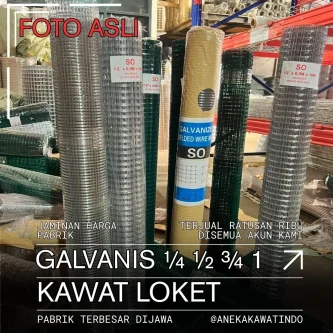 galvanis 1_55_11zon Nama Produk Kawat Loket Galvanis Kawat Loket Galvanized Kawat Loket Galvanis Hot Dip Kawat Loket Galvanis Elektro Kawat Anyam Galvanis Wire Mesh Galvanis Welded Wire Mesh Galvanis Galvanized Welded Wire Mesh Kawat Mesh Galvanis Jaring Kawat Galvanis Kawat Jaring Galvanis Kawat Las Galvanis Kata Kunci Pencarian Kawat Pagar Galvanis Kawat Kandang Galvanis Mesh Pagar Galvanis Jaring Besi Galvanis Kawat Kotak Galvanis Kawat Anti Karat Kawat Baja Galvanis Galvanized Mesh Wire Fence Galvanis Berdasarkan Penggunaan Kawat Kandang Ayam Kawat Kandang Burung Kawat Kandang Kelinci Kawat Kandang Kucing Kawat Pagar Rumah Kawat Pagar Kebun Kawat Pelindung Tanaman Partisi Gudang Rak Besi Pelindung Mesin Kata Promosi Anti Karat Tahan Korosi Kualitas Premium Kuat & Kokoh Tahan Lama Harga Pabrik Ready Stock Grosir & Ecer Custom Ukuran Pengiriman Seluruh Indonesia