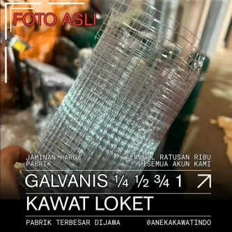 galvanis 5_59_11zon Nama Produk Kawat Loket Galvanis Kawat Loket Galvanized Kawat Loket Galvanis Hot Dip Kawat Loket Galvanis Elektro Kawat Anyam Galvanis Wire Mesh Galvanis Welded Wire Mesh Galvanis Galvanized Welded Wire Mesh Kawat Mesh Galvanis Jaring Kawat Galvanis Kawat Jaring Galvanis Kawat Las Galvanis Kata Kunci Pencarian Kawat Pagar Galvanis Kawat Kandang Galvanis Mesh Pagar Galvanis Jaring Besi Galvanis Kawat Kotak Galvanis Kawat Anti Karat Kawat Baja Galvanis Galvanized Mesh Wire Fence Galvanis Berdasarkan Penggunaan Kawat Kandang Ayam Kawat Kandang Burung Kawat Kandang Kelinci Kawat Kandang Kucing Kawat Pagar Rumah Kawat Pagar Kebun Kawat Pelindung Tanaman Partisi Gudang Rak Besi Pelindung Mesin Kata Promosi Anti Karat Tahan Korosi Kualitas Premium Kuat & Kokoh Tahan Lama Harga Pabrik Ready Stock Grosir & Ecer Custom Ukuran Pengiriman Seluruh Indonesia