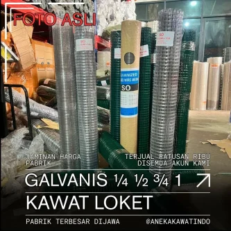 galvanis 7_62_11zon Nama Produk Kawat Loket Galvanis Kawat Loket Galvanized Kawat Loket Galvanis Hot Dip Kawat Loket Galvanis Elektro Kawat Anyam Galvanis Wire Mesh Galvanis Welded Wire Mesh Galvanis Galvanized Welded Wire Mesh Kawat Mesh Galvanis Jaring Kawat Galvanis Kawat Jaring Galvanis Kawat Las Galvanis Kata Kunci Pencarian Kawat Pagar Galvanis Kawat Kandang Galvanis Mesh Pagar Galvanis Jaring Besi Galvanis Kawat Kotak Galvanis Kawat Anti Karat Kawat Baja Galvanis Galvanized Mesh Wire Fence Galvanis Berdasarkan Penggunaan Kawat Kandang Ayam Kawat Kandang Burung Kawat Kandang Kelinci Kawat Kandang Kucing Kawat Pagar Rumah Kawat Pagar Kebun Kawat Pelindung Tanaman Partisi Gudang Rak Besi Pelindung Mesin Kata Promosi Anti Karat Tahan Korosi Kualitas Premium Kuat & Kokoh Tahan Lama Harga Pabrik Ready Stock Grosir & Ecer Custom Ukuran Pengiriman Seluruh Indonesia