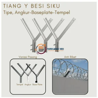 Kawat Silet, Kawat Duri Silet, Razor Wire, Razor Barbed Wire, Kawat Razor, Kawat Pengaman, Kawat Duri Pengaman, Kawat Keamanan, Kawat Silet Pagar, Concertina Razor Wire. Tiang Y Tiang Y Pagar Tiang Pagar Y Tiang Y Fence Y Post Y Shape Fence Post Tiang Besi Y Tiang Baja Y Tiang Y Galvanis Tiang Y untuk Kawat Silet Tiang Y untuk Kawat Duri Tiang Penyangga Kawat Pengaman