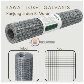 Kawat Pagar Galvanis Kawat Kandang Galvanis Mesh Pagar Galvanis Jaring Besi Galvanis Kawat Kotak Galvanis Kawat Anti Karat Kawat Baja Galvanis Galvanized Mesh Wire Fence Galvanis